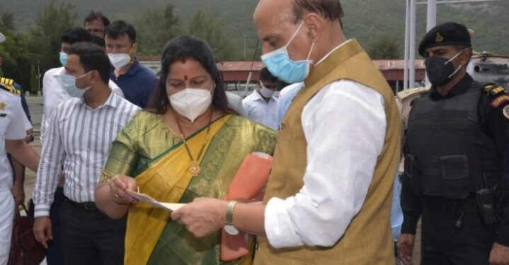 ಕದಂಬ ನೌಕಾನೆಲೆಯ ವಿಸ್ತರಣಾ ಕಾಮಗಾರಿಗಳ ವೈಮಾನಿಕ ಸಮೀಕ್ಷೆ