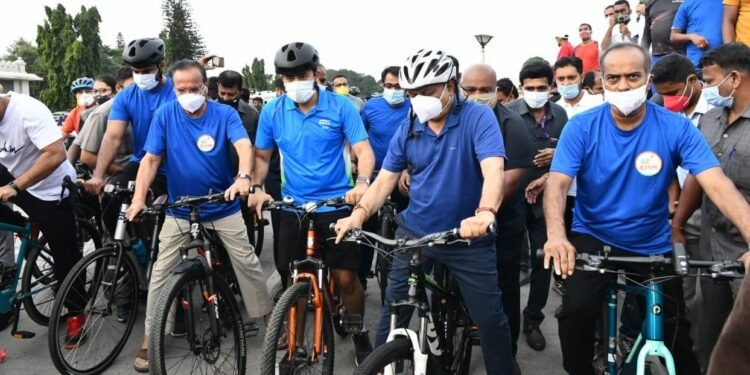 Cheer 4 India:  ವಿಧಾನಸೌಧ ಬಳಿ ಸೈಕಲ್ ರೈಡ್‌ಗೆ ಚಾಲನೆ