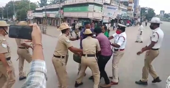 ಭಾರತ್ ಬಂದ್: ರಾಮನಗರದಲ್ಲಿ ಕಿಸಾನ್ ಕಾಂಗ್ರೆಸ್ ಪ್ರತಿಭಟನೆ