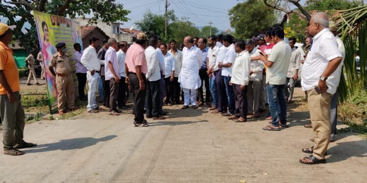 ಬೆಳಗಾವಿ: ಲೋಕೋಪಯೋಗಿ ಇಲಾಖೆ ಕಾಮಗಾರಿ ಪರಿಶೀಲನೆ