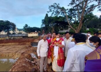 ತಿರುಮಲ: ಕರ್ನಾಟಕ ಭವನ ಕಾಮಗಾರಿ ಪರಿಶೀಲಿಸಿದ ಸಿಎಂ