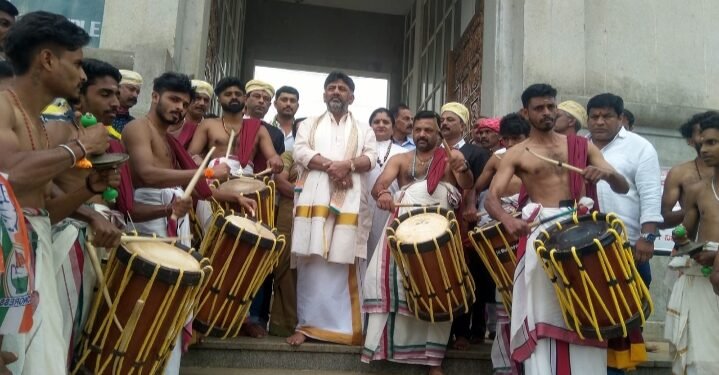 ಕೊಡಗಿನ ಭಾಗಮಂಡಲದಲ್ಲಿ ಡಿಕೆಶಿ ವಿಶೇಷ ಪೂಜೆ
