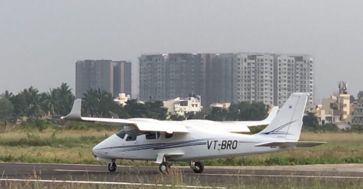 ಜಕ್ಕೂರು ವೈಮಾನಿಕ ತರಬೇತಿ ಶಾಲೆ ಟ್ವಿನ್ ಎಂಜಿನ್ ಪರೀಕ್ಷಾರ್ಥ ಹಾರಾಟ ಯಶಸ್ವಿ