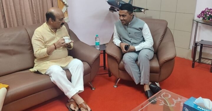 ಗೋವಾ ನೂತನ ಸಿಎಂ ಪ್ರಮೋದ್ ಸಾವಂತ್ ಅವರಿಗೆ ಬೊಮ್ಮಾಯಿ ಅಭಿನಂದನೆ 