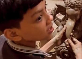 ‘ಜೈ ಗಣೇಶ’: ಬಾಲಕನ ಕೈಯಲ್ಲಿ ಅರಳಿದ ಗಣಪತಿ.. ವೀಡಿಯೋ ವೈರಲ್