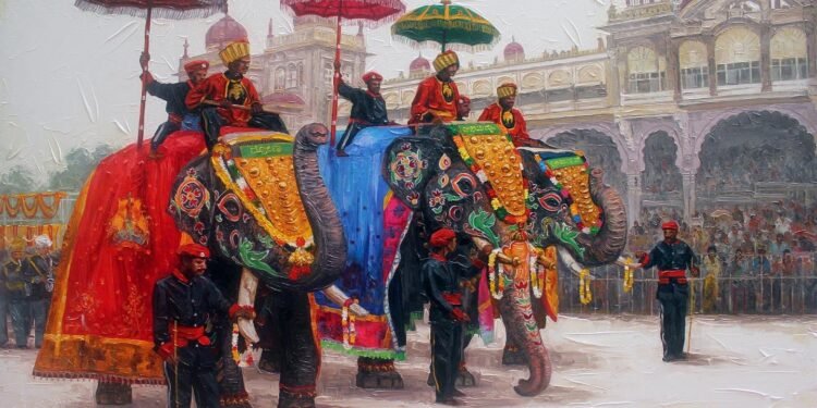 VIDEO: ಮೈಸೂರು ದಸರಾ; ಜನಸಾಗರದ ನಡುವೆ ‘ಜಂಬೂ ಸವಾರಿ’