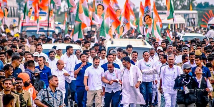 ಸಿದ್ದರಾಮಯ್ಯ ಜೊತೆಗಲ್ಲ; ಈ ಬಾರಿ ಡಿಕೆಶಿ ಜೊತೆ ರಾಹುಲ್ ಗಾಂಧಿ ಓಟ