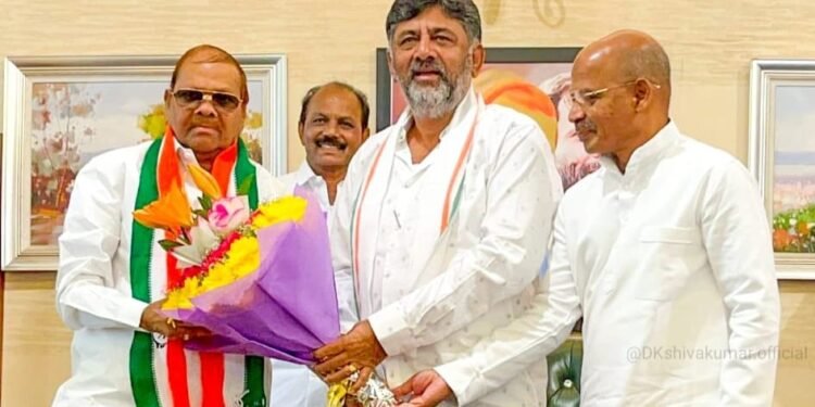 ‘ಕೈ’ ಹಿಡಿದ ಮಾಜಿ ಸಚಿವ ಬಾಬುರಾವ್ ಚಿಂಚನಸೂರು