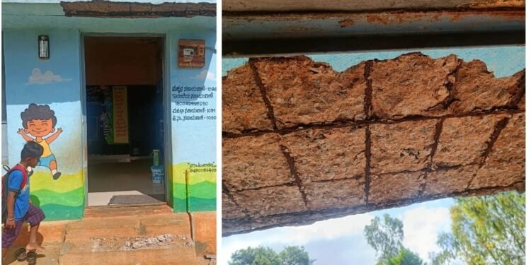 ಅಂಗನವಾಡಿಯಲ್ಲಿ ಅವಾಂತರ; ಮಕ್ಕಳು ಸ್ವಲ್ಪದರಲ್ಲೇ ಪಾರು