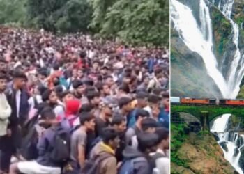 ನಿರ್ಬಂಧವಿದ್ದರೂ ‘ದೂದ್ ಸಾಗರ್’ ನೋಡಲು ಪ್ರವಾಸಿಗರ ದಂಡು; ಪೊಲೀಸರಿಗೆ ತಲೆನೋವು