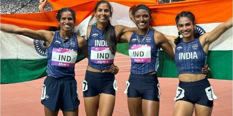 ಏಷ್ಯನ್ ಗೇಮ್ಸ್‌ 2023: ಮಹಿಳೆಯರ ರಿಲೇ ಪಂದ್ಯದಲ್ಲಿ ಭಾರತಕ್ಕೆ ಬೆಳ್ಳಿ