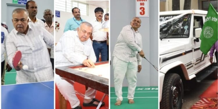 KSRTC ಮುದ್ರಣಾಲಯ, ಕ್ರೀಡಾಂಗಣ ಲೋಕಾರ್ಪಣೆ; ನೂತನ 15 ಬೊಲೆರೋ ಜೀಪ್ಗಳಿಗೆ ಚಾಲನೆ