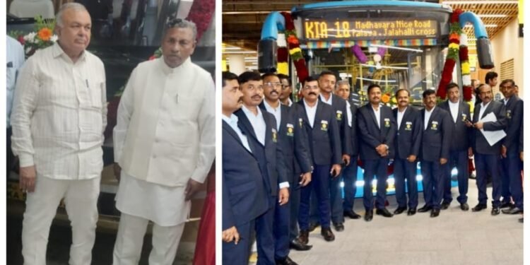 KIAL ಎರಡನೇ ಟರ್ಮಿನಲ್‌ನಿಂದ KSRTC-BMTC ಫ್ಲೈಬಸ್‌; ಸಾರಿಗೆ ಸಚಿವರಿಂದ ಚಾಲನೆ