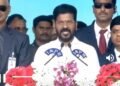 ಜನಸಾಗರದ ನಡುವೆ ತೆಲಂಗಾಣದ ನೂತನ ಸಿಎಂ ರೇವಂತ್​ ರೆಡ್ಡಿ ಪ್ರಮಾಣ ವಚನ