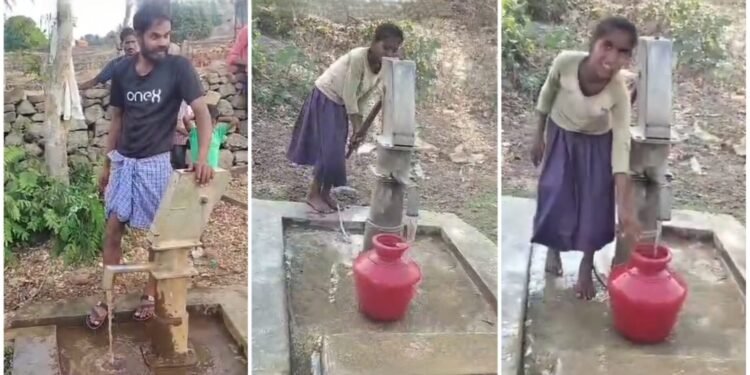 ಮಹದೇಶ್ವರ ಬೆಟ್ಟ ಬಳಿಯ ಇಂಡಿಗನತ್ತ, ಕೊಕ್ಕಬರೆ ಗ್ರಾಮಗಳಲ್ಲಿ ಪಿಡಿಒ ಭಗೀರಥ ಪ್ರಯತ್ನ.. ಜೀವಜಲ ಒದಗಿಸಿದ ಅಧಿಕಾರಿ