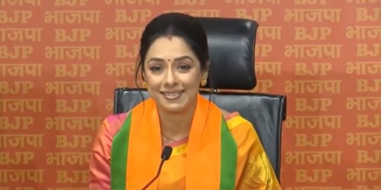 ಖ್ಯಾತ ನಟಿ ರೂಪಾಲಿ ಗಂಗೂಲಿ ಬಿಜೆಪಿ ಸೇರ್ಪಡೆ..