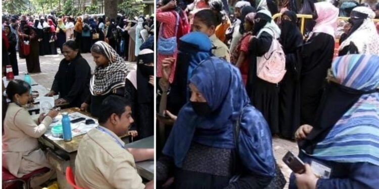 ರಾಹುಲ್ ‘ಟಕಾ ಟಕ್’ ಭರವಸೆಗೂ ‘ಅಂಚೆ ಖಾತೆ’ಗೂ ಸಂಬಂಧವೇನು? ಪೋಸ್ಟ್ ಆಫೀಸ್ ಮುಂದೆ ವನಿತಾ ಜಾತ್ರೆ