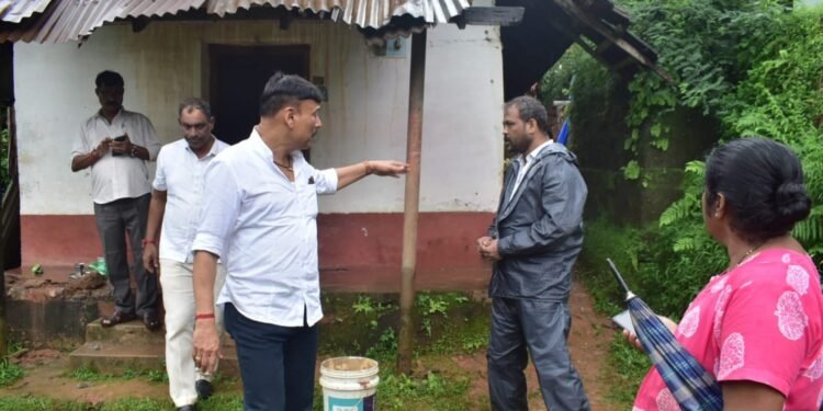 ಮಳೆಯಿಂದಾಗಿ ಸರಣಿ ಅವಘಡ; ತ್ವರಿತ ರಕ್ಷಣಾ ಪರಿಹಾರಕ್ಕೆ ಬಂಟ್ವಾಳ ಶಾಸಕರು ದೌಡು..