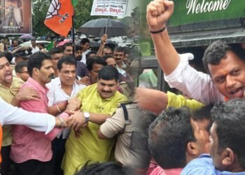 ಪೆಟ್ರೋಲ್ ರಣಾಂಗಣ; ಸಿದ್ದು ಸರ್ಕಾರದ ವಿರುದ್ದ ಸಿಡಿದೆದ್ದ ಮಂಗಳೂರು ಬಿಜೆಪಿ ಕಾರ್ಯಕರ್ತರ ಬಂಧನ