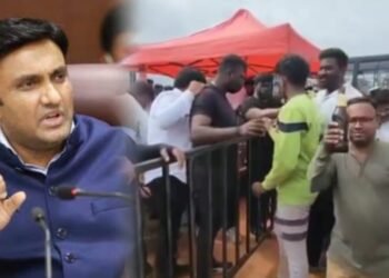 ಸುಧಾಕರ್ ಪಾರ್ಟಿಯಿಂದಾಗಿ BJPಯ ಹೆಸರನ್ನೇ ‘ಬಾರ್ ಜನತಾ ಪಾರ್ಟಿ’ ಎಂದು ಬದಲಿಸಿದ ಕಾಂಗ್ರೆಸ್