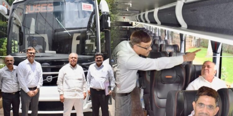 ಹೊಸ ಅತಿಥಿ ಸ್ವಾಗತಕ್ಕೆ KSRTC ತಯಾರಿ; ಹೊಸ 9600 VOLVO Multiaxle ಸೀಟರ್ ಪ್ರೋಟೋಟೈಪ್ ಬಸ್ ಹೇಗಿದೆ ಗೊತ್ತಾ? 