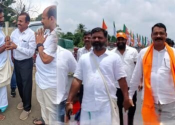 ಬರಿಗಾಲಲ್ಲಿ ‘ಮೈಸೂರ್ ಚಲೋ’; BJP-JDS ಪಾದಯಾತ್ರೆಯಲ್ಲಿ ಗಮನಸೆಳೆದ ಬೈಂದೂರು ಶಾಸಕ ಗುರುರಾಜ್ ಗಂಟಿಹೊಳೆ
