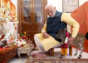 ಪ್ರಧಾನಿ ನಿವಾಸಕ್ಕೆ ಹೊಸ ಅತಿಥಿ.. ‘ದೀಪಜ್ಯೋತಿ’ಯನ್ನು ಮುದ್ದಾಡಿದ ಮೋದಿ ಮೋಡಿಗೆ ನೆಟ್ಟಿಗರ ಸಕತ್ ಲೈಕ್ಸ್