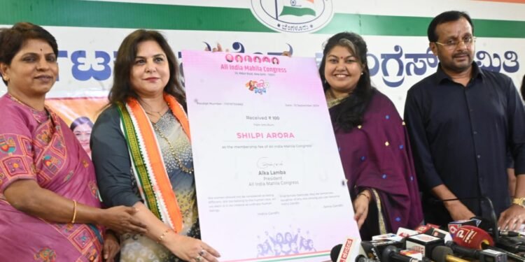 ವನಿತೆಯರ ಪರ ಧ್ವನಿಯಾದ ಸೌಮ್ಯ ರೆಡ್ಡಿ; ಜಿಲ್ಲೆ, ಬ್ಲಾಕ್ ಹಾಗೂ ಹಳ್ಳಿ ಮಟ್ಟದಲ್ಲಿ ಸೈನ್ಯ ಕಟ್ಟುವುದಾಗಿ ಮಹಿಳಾ ಕಾಂಗ್ರೆಸ್ ಅಧ್ಯಕ್ಷೆ ಪಣ
