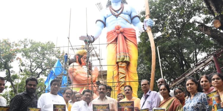 ರಾಜ್ಯದ ಅತಿ ಎತ್ತರದ 63 ಅಡಿ ಶ್ರೀರಾಮಾಂಜನೇಯ ಮೂರ್ತಿ ಅ 23ರಂದು ಲೋಕರ್ಪಣೆ