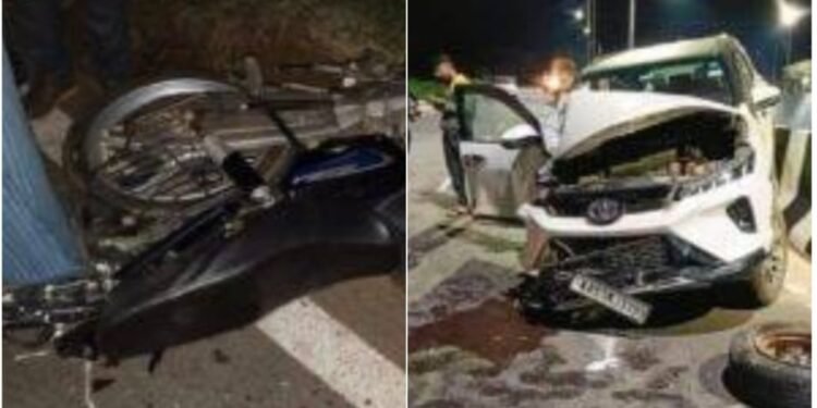 ದೊಡ್ಡಬಳ್ಳಾಪುರ: ಅರಳು ಮಲ್ಲಿಗೆ ಕೆರೆ ಏರಿ ಮೇಲೆ ರಸ್ತೆ ಅಪಘಾತ: ಬೈಕ್ ಸವಾರ ಸಾವು