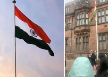 ತ್ರಿವರ್ಣ ಧ್ವಜ ವಂದನೆಯೊಂದಿಗೆ ಲಂಡನ್ನಲ್ಲಿ ಭಾರತದ ಗಣರಾಜ್ಯೋತ್ಸವ.. ಅನಿವಾಸಿ ಭಾರತೀಯರ ಸಮಾಗಮ