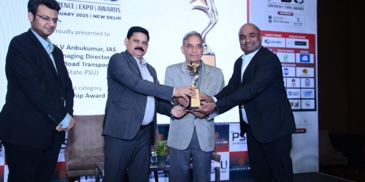 KSRTCಗೆ ಮತ್ತು ವ್ಯವಸ್ಥಾಪಕ ನಿರ್ದೇಶಕರಿಗೆ ‘Governance now 11th PSU ರಾಷ್ಟ್ರೀಯ ಪ್ರಶಸ್ತಿ’ ಮತ್ತು ‘PSU ನಾಯಕತ್ವ ಪ್ರಶಸ್ತಿ -2025’