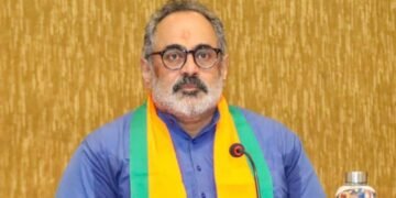 ಕೇರಳ ಬಿಜೆಪಿ ನೂತನ ಅಧ್ಯಕ್ಷರಾಗಿ ರಾಜೀವ್ ಚಂದ್ರಶೇಖರ್ ಪದಗ್ರಹಣ