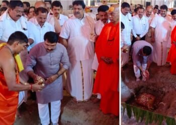 ಅಯೋಧ್ಯೆಯಲ್ಲಿ ಕನ್ಯಾಡಿ ಶ್ರೀ ರಾಮಕ್ಷೇತ್ರ ಮಹಾಸಂಸ್ಥಾನಮ್ ಶಾಖಾ ಮಠಕ್ಕೆ ಶಿಲಾನ್ಯಾಸ