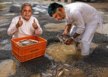 ‘ಬೆಂಗಳೂರು ಈಗ ಗುಂಡಿಯೂರು?’ ಮತ್ಸ್ಯ ಬೇಟೆಗೆ ಸೂಕ್ತ.. !?