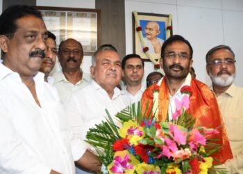 ಬಿಎಂಟಿಸಿ ಅಧ್ಯಕ್ಷರಾಗಿ ವಿ.ಎಸ್. ಆರಾಧ್ಯ ಪದಗ್ರಹಣ