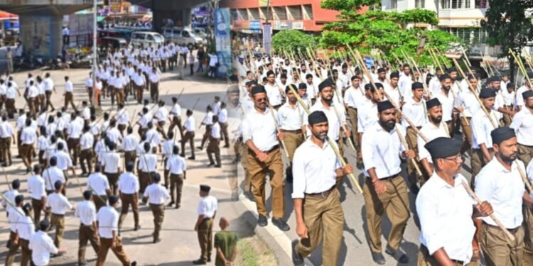 ಸಂಘ ನಿರ್ಬಂಧಕ್ಕೆ ಕೇಸರಿ ಉತ್ತರ; ಸಾಗರದಂತೆ ಮುನ್ನುಗ್ಗಿ ಬಂದ ಹರಿದುಬಂದ ಗಣವೇಶಧಾರಿಗಳು