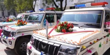 ವಿಜಯಪುರ ಜಿಲ್ಲಾ ಪೊಲೀಸ್ ಆಡಳಿತಕ್ಕೆ ಮಹೀಂದ್ರ ವಾಹನಗಳ ಹಸ್ತಾಂತರ