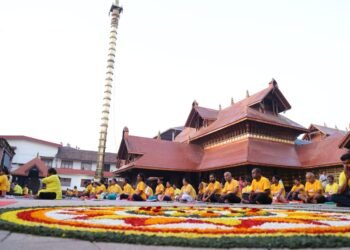 ರಥಸಪ್ತಮಿ; ಶ್ರೀ ಕ್ಷೇತ್ರ ಪೊಳಲಿಯಲ್ಲಿ ಸಾಮೂಹಿಕ 108 ಸೂರ್ಯನಮಸ್ಕಾರ