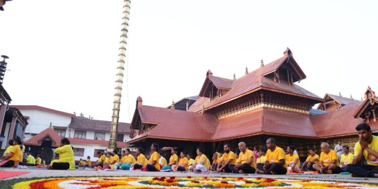 ರಥಸಪ್ತಮಿ; ಶ್ರೀ ಕ್ಷೇತ್ರ ಪೊಳಲಿಯಲ್ಲಿ ಸಾಮೂಹಿಕ 108 ಸೂರ್ಯನಮಸ್ಕಾರ