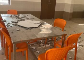 ಕಲಬುರಗಿ: ತರಬೇತಿ ಕೇಂದ್ರದಲ್ಲಿ ಮೇಲ್ಚಾವಣಿ ಕುಸಿತ; ‘ಕಮಿಷನ್ ಕಾಂಗ್ರೆಸ್’ ಎಂದು JDS ಟೀಕೆ