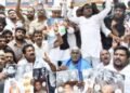 ದಿನೇಶ್ ಗುಂಡೂರಾವ್‌ಗೆ ಸಚಿವ ಸ್ಥಾನ ಕೈತಪ್ಪಿದ ಹಿನ್ನೆಲೆ; ಕೆಪಿಸಿಸಿ ಕಚೇರಿ ಎದುರು ಕಾರ್ಯಕರ್ತರ ಪ್ರತಿಭಟನೆ
