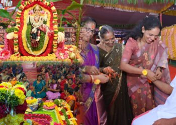 ಬೈಂದೂರು ಚಾತುರ್ಮಾಸ್ಯದಲ್ಲಿ ಸಾಮೂಹಿಕ ವರಮಹಾಲಕ್ಷ್ಮಿ ವ್ರತ, ರಕ್ಷಾಬಂಧನ ಆಚರಣೆ