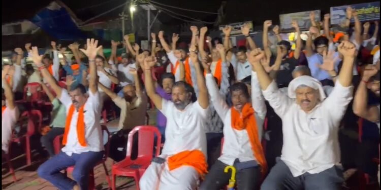ಬೈಂದೂರಿನಲ್ಲಿ ಅಖಂಡ ಭಾರತ ಸಂಕಲ್ಪ ದಿನ; ಪಂಜಿನ ಮೆರವಣಿಗೆ