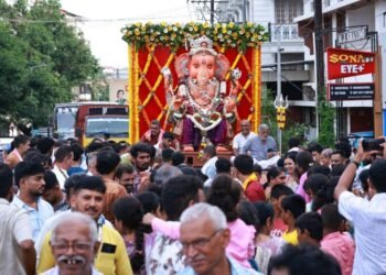 ಮಂಗಳೂರಿನ ಸಂಘನಿಕೇತನ 79 ನೇ ವರ್ಷದ ಸಾರ್ವಜನಿಕ ಶ್ರೀ ಗಣೇಶೋತ್ಸವ ಪ್ರಯುಕ್ತ ಶ್ರೀ ದೇವರ ಮೃತಿಕ ವಿಗ್ರಹ ಮೆರವಣಿಗೆ