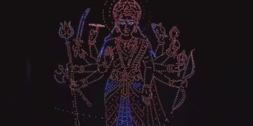 ಮೈಸೂರು ದಸರಾ: ಆಕಾಶದಲ್ಲಿ 3,500 ಡ್ರೋನ್‌ಗಳ ತಂತ್ರಜ್ಞಾನದ ಚಿತ್ತಾರ