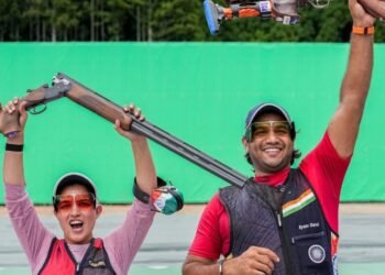 ಏಷ್ಯನ್ ಗೇಮ್ಸ್ 2026: ಟ್ರ್ಯಾಪ್ ಮಿಶ್ರ ತಂಡಕ್ಕೆ ನೀರು ಧಾಂಡಾ–ಕೈನನ್ ಚೆನೈ ಚಿನ್ನ