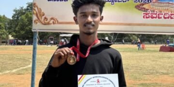 ರಾಜ್ಯಮಟ್ಟದ ಮ್ಯಾರಥಾನ್ನಲ್ಲಿ ಸೃಜನ್ಗೆ ಚಿನ್ನ; ರಾಷ್ಟ್ರಮಟ್ಟಕ್ಕೆ ಆಯ್ಕೆ