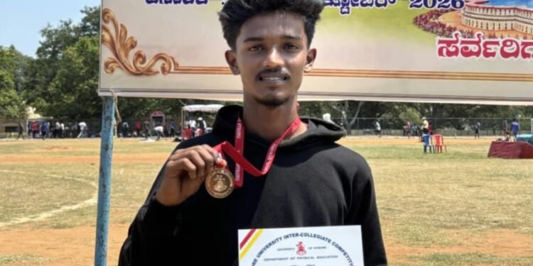 ರಾಜ್ಯಮಟ್ಟದ ಮ್ಯಾರಥಾನ್ನಲ್ಲಿ ಸೃಜನ್ಗೆ ಚಿನ್ನ; ರಾಷ್ಟ್ರಮಟ್ಟಕ್ಕೆ ಆಯ್ಕೆ